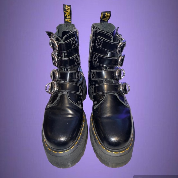Rare Dr.martens Jadon Max HDW/Hardware leather platform boots - Picture 5 of 12